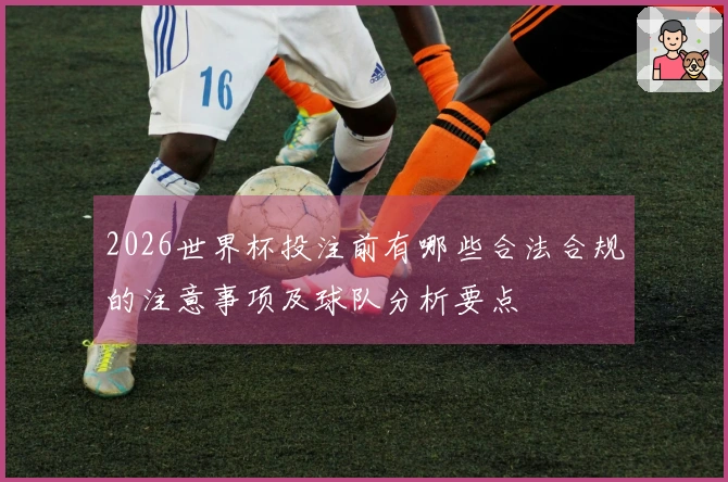 2026世界杯投注前有哪些合法合规的注意事项及球队分析要点
