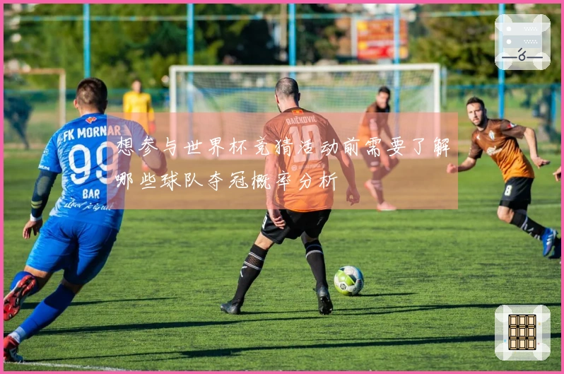 想参与世界杯竞猜活动前需要了解哪些球队夺冠概率分析