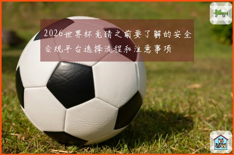 2026世界杯竞猜之前要了解的安全合规平台选择流程和注意事项